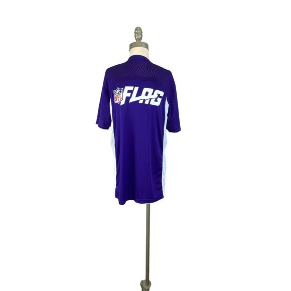 Minnesota Vikings Jersey Men’s M, NFL Flag Football Reversible Purple White - Picture 5 of 11
